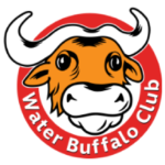 A colored logo of Water Buffalo Club.