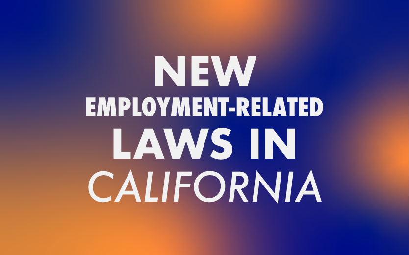 New Employment-Related Laws In California